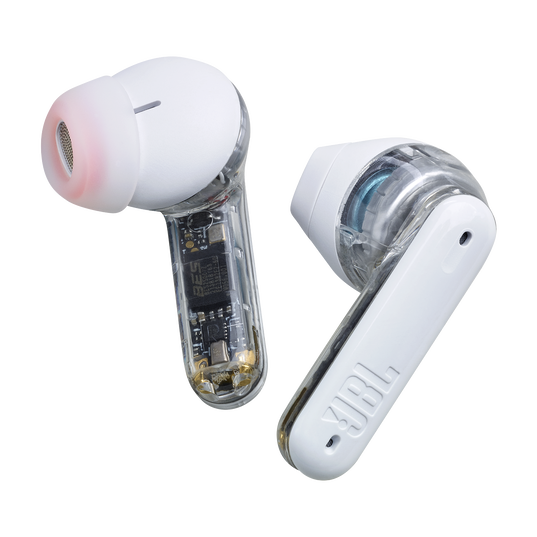 JBL Tune Flex Ghost Edition - White Ghost - True wireless Noise Cancelling earbuds - Detailshot 6